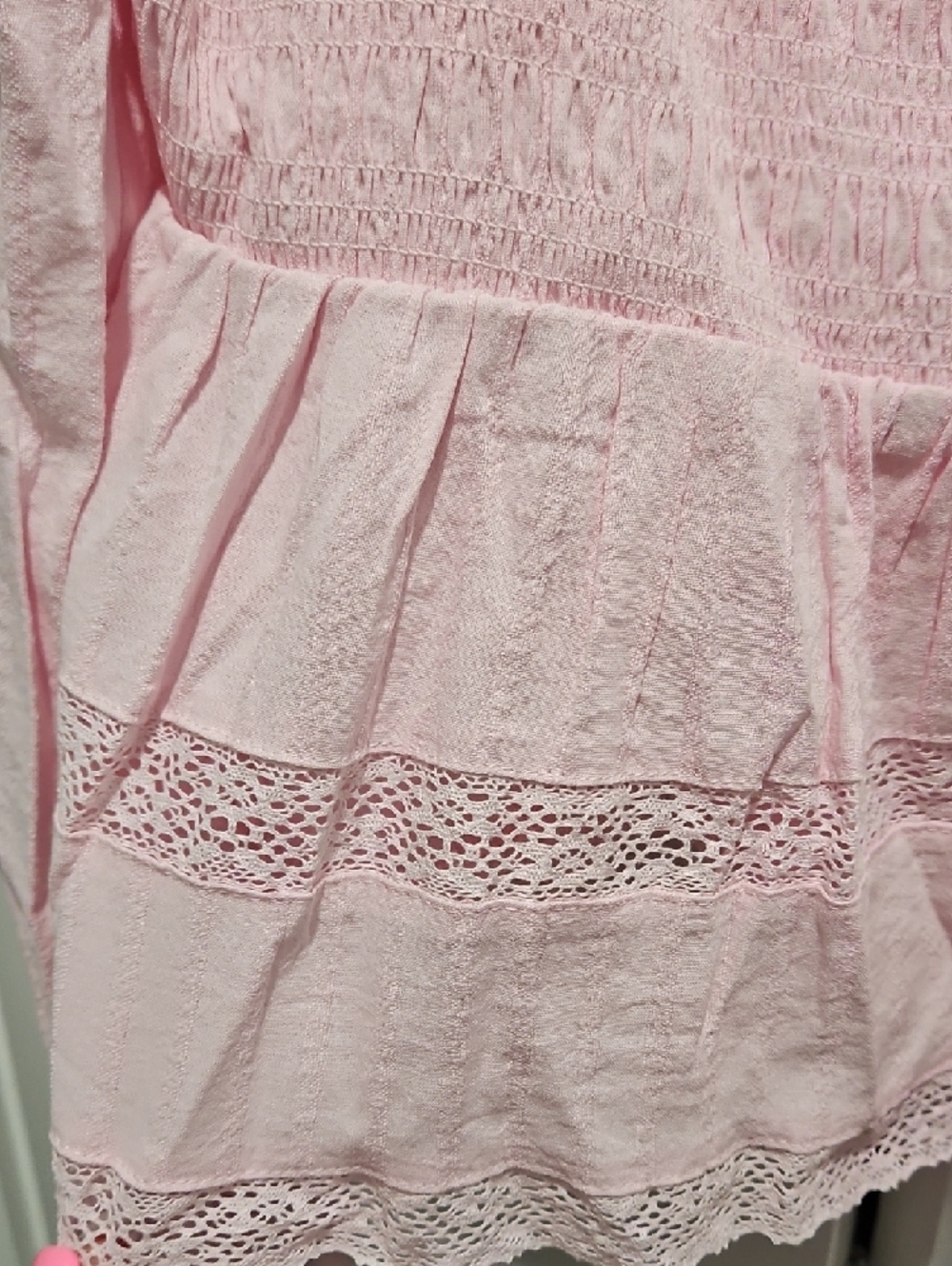Celebrity Pink - Pink Smocked Ruffle Blouse - Picture 5 of 10
